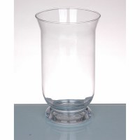 10" Clear Glass Hurricane