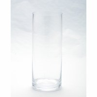 10" Clear Glass Cylinder Vase
