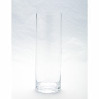 12" Clear Glass Cylinder Vase