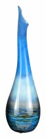 29" Slim Blue Oceanside Glass Vase