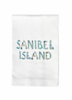 "Sanibel Island" In Shells Kitchen Towels