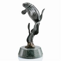 8" Single Manatee Sculpture