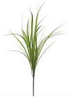 49" Two Tone Green Artificial Flax Grass