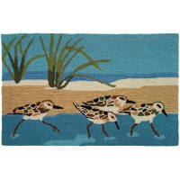 1 ft. 10 in. x 2 ft. 10 in. Multicolor Oceanside Sandpipers Rug