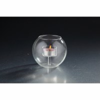 5" Round Clear Bubble Ball Tealight Holder
