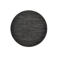 14" Round Black Trace Basketweave Placemat