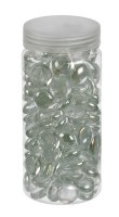 6" Jar of Clear Gems
