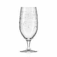 16 fl oz Etched Fish Footed Iced Tea Glass