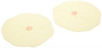 4" Set of 2 Mini Green Silicone Lily Pad Lids