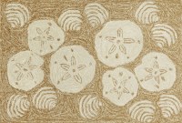 2 ft. x 3 ft. Natural Sand Dollar Shell Rug