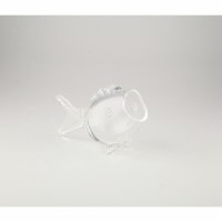 9" Clear Glass Fish