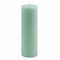 9" x 3" Sky Blue Unscented Timberline Pillar Candle