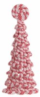 10" Red and White Faux Peppermint Candy Tree