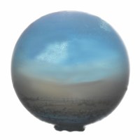 3" Blue Oceanside Blown Glass Orb