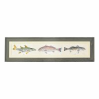 19" x 70" Grand Slam Fish Gel Textured Print with No Glass