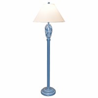 65" Navy Blue Starfish Floor Lamp