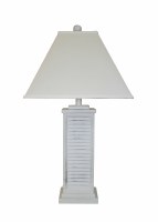 31" Weathered Sand Yellow Shutter Lamp