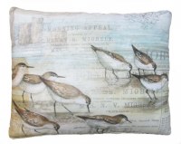18" x 23" Sandpipers Feeding Pillow