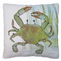 18" x 18" Marshy Crab Pillow