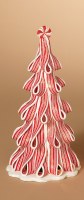 9" Light Up Peppermit Candy Christmas Tree