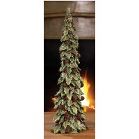 19" Large Green Holly Tree Sculpture