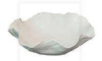 12" White Ceramic Bowl