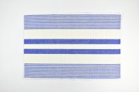 13" x 19" Blue and White Striped Knit Placemat