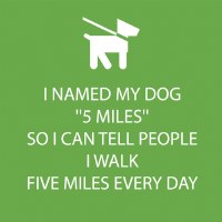 5" Square Named My Dog Five Miles Beverage Napkins