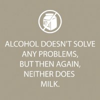 5" Square Alcohol Doesn't Solve Problems Beverage Napkins