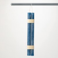 Pair of 12" English Blue Taper Candles