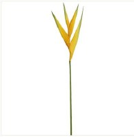 33" Faux Yellow Artificial Heliconia Spray