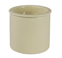 5" x 5" Cream Ceramic Chip Dip Chiller