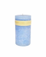3" x 6" Columbia Blue Pillar Candle