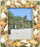 8" x 10" Natural Mixed Shell Photo Frame