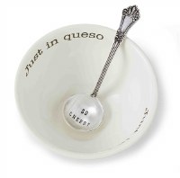 4" Just In Queso Dip Bowl & Spoon Set by Mud Pie