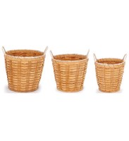 10" Large Natural Woven Handled Planter