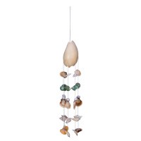 20" Green and White Multi-shell Wind Chime