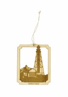 Sanibel Lighthouse Rectangle Wood Ornament