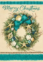 40" x 28" Coastal Wreath Flag 40" x 28" Coastal Wreath Flag