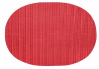 13" x 19" Oval Red Linnea Placemat