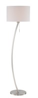 61" Silver Arched Floor Lamp