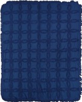50" x 60" Navy Tufted Throw Blanket