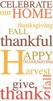 8" x 4" Celebrate Home Guest Towels Fall and Thanksgiving