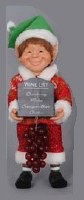 10" Elf with Wine List Figurine 10" Elf with Wine List Figurine
