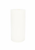 3" x 6" White Unscented Pillar Candle