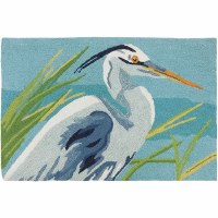 1 ft. 10 in. x 2 ft. 10 in. Tropical Blue Heron Rug