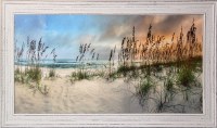 31" x 55" Sea Oats Sunset Gel Textured Print with No Glass