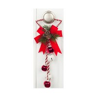 14" Red and White Star Shaped Door Hanger