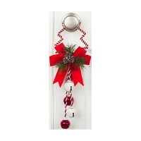 14" Red and White Tree Shaped Door Hanger