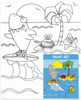 10" x 8" Marine Adventures Canvas Paint Set